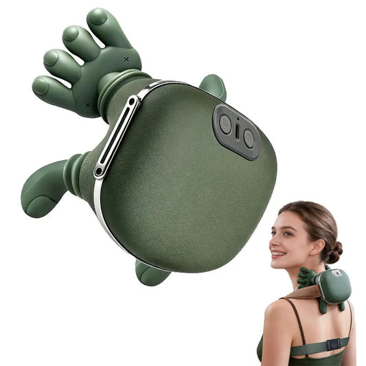 Kneadwell bionic neck and shoulder massager in olive green