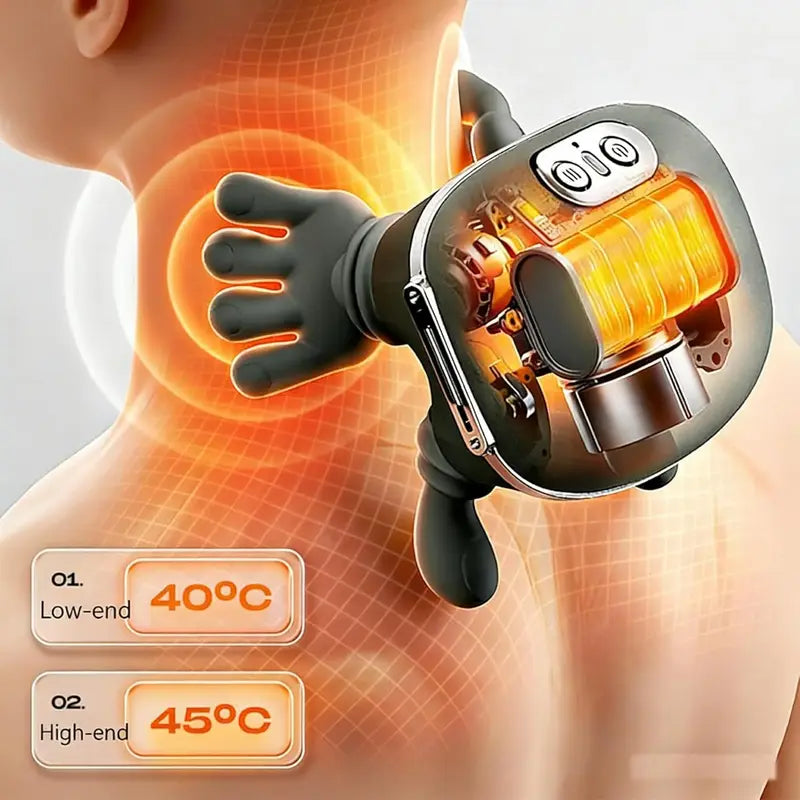 Massager heat settings: 40°C low and 45°C high